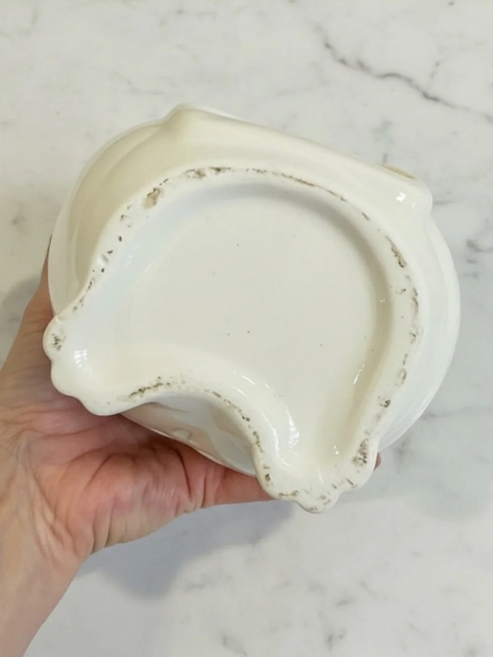 White Ceramic Owl Candle Holder